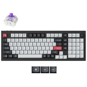 Keychron Q5 HE 96% Knob -langaton mekaaninen pelinäppäimistö, Gateron Double-Rail Magnetic, musta Keychron Q5 HE 96% Knob -langaton mekaaninen pelinäppäimistö, Gateron Double-Rail Magnetic, musta