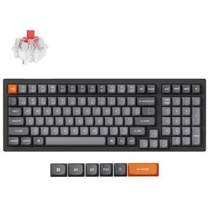 Keychron K4 MAX 96% -langaton mekaaninen pelinäppäimistö, Super Red, musta Keychron K4 MAX 96% -langaton mekaaninen pelinäppäimistö, Super Red, musta