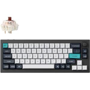 Keychron Q2 Max QMK/VIA 65% -langaton mekaaninen näppäimistö, Gateron Jupiter Brown, carbon black Keychron Q2 Max QMK/VIA 65% -langaton mekaaninen näppäimistö, Gateron Jupiter Brown, carbon black