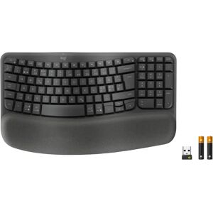 Logitech Wave Keys for Business -langaton ergonominen näppäimistö, grafiitti Logitech Wave Keys for Business -langaton ergonominen näppäimistö, grafiitti