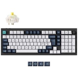 Keychron Q5 Max -langaton mekaaninen pelinäppäimistö, Gateron Jupiter Banana, Carbon Black Keychron Q5 Max -langaton mekaaninen pelinäppäimistö, Gateron Jupiter Banana, Carbon Black