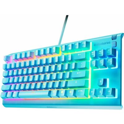 SteelSeries Apex 3 TKL -pelinäppäimistö, Whisper-Quiet, aqua SteelSeries Apex 3 TKL -pelinäppäimistö, Whisper-Quiet, aqua