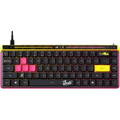ASUS ROG Falchion Ace HFX ZywOo Edition 65% -mekaaninen pelinäppäimistö, ROG HFX Magnetic, musta ASUS ROG Falchion Ace HFX ZywOo Edition 65% -mekaaninen pelinäppäimistö, ROG HFX Magnetic, musta