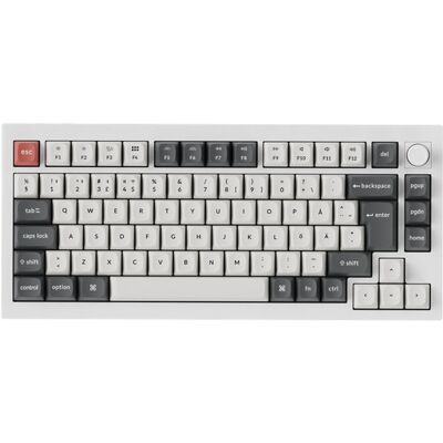 Keychron Q1 Ultra 8K 75% -langaton mekaaninen pelinäppäimistö, Silk POM Brown, valkoinen Keychron Q1 Ultra 8K 75% -langaton mekaaninen pelinäppäimistö, Silk POM Brown, valkoinen