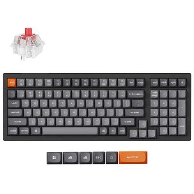 Keychron K4 MAX 96% -langaton mekaaninen pelinäppäimistö, Super Red, musta Keychron K4 MAX 96% -langaton mekaaninen pelinäppäimistö, Super Red, musta
