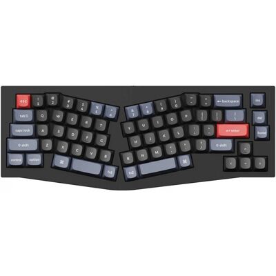 Keychron Q8 65% Alice -mekaaninen ergonominen näppäimistö, Gateron G Pro Brown, Carbon Black Keychron Q8 65% Alice -mekaaninen ergonominen näppäimistö, Gateron G Pro Brown, Carbon Black