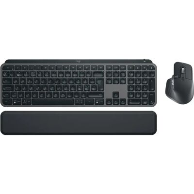 Logitech MX Keys S Combo -langaton ergonominen näppäimistö ja hiiri, grafiitti Logitech MX Keys S Combo -langaton ergonominen näppäimistö ja hiiri, grafiitti