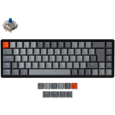 Keychron K6 65% -langaton mekaaninen pelinäppäimistö, Gateron Blue, musta Keychron K6 65% -langaton mekaaninen pelinäppäimistö, Gateron Blue, musta
