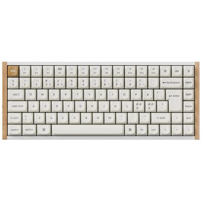 Keychron K2 HE SE -langaton mekaaninen pelinäppäimistö, Gateron Double-Rail Magnetic, valkoinen / vaalea puu Keychron K2 HE SE -langaton mekaaninen pelinäppäimistö, Gateron Double-Rail Magnetic, valkoinen / vaalea puu