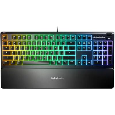 SteelSeries Apex 3 -pelinäppäimistö, Whisper-Quiet, musta SteelSeries Apex 3 -pelinäppäimistö, Whisper-Quiet, musta