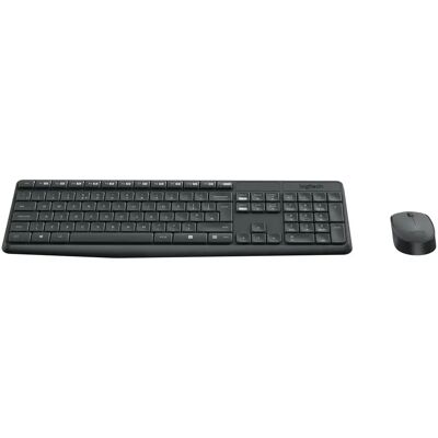 Logitech MK235 -langaton näppäimistö ja hiiri, harmaa Logitech MK235 -langaton näppäimistö ja hiiri, harmaa