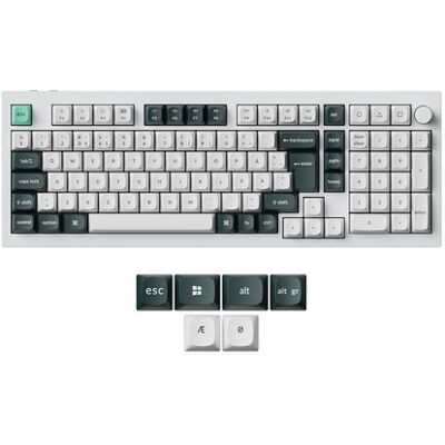 Keychron Q5H-P1-BO -langaton mekaaninen pelinäppäimistö, Gateron 2.0 Magnetic, shell white Keychron Q5H-P1-BO -langaton mekaaninen pelinäppäimistö, Gateron 2.0 Magnetic, shell white