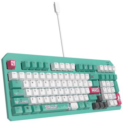 ASUS TUF Gaming K3 Gen II Hatsune Miku Edition -mekaaninen pelinäppäimistö, Optical-Mechanical, monivärinen ASUS TUF Gaming K3 Gen II Hatsune Miku Edition -mekaaninen pelinäppäimistö, Optical-Mechanical, monivärinen