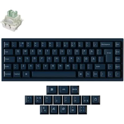 Keychron Q16 HE (Q16HW-J1-BO) 65% -mekaaninen pelinäppäimistö, Lime Magnetic, laivastonsininen Keychron Q16 HE (Q16HW-J1-BO) 65% -mekaaninen pelinäppäimistö, Lime Magnetic, laivastonsininen