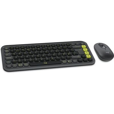 Logitech POP Icon Combo -langaton ergonominen näppäimistö ja hiiri, grafiitti Logitech POP Icon Combo -langaton ergonominen näppäimistö ja hiiri, grafiitti