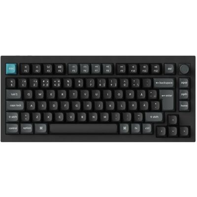Keychron Q1 Ultra 8K -langaton mekaaninen pelinäppäimistö, Keychron Silk POM Brown, musta Keychron Q1 Ultra 8K -langaton mekaaninen pelinäppäimistö, Keychron Silk POM Brown, musta