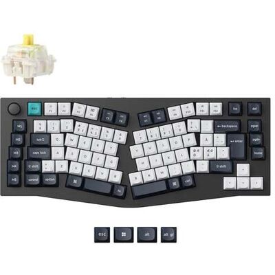 Keychron Q10 Max Q10M-M4-BO 75% Alice -langaton mekaaninen ergonominen pelinäppäimistö, Gateron Jupiter, carbon black Keychron Q10 Max Q10M-M4-BO 75% Alice -langaton mekaaninen ergonominen pelinäppäimistö, Gateron Jupiter, carbon black