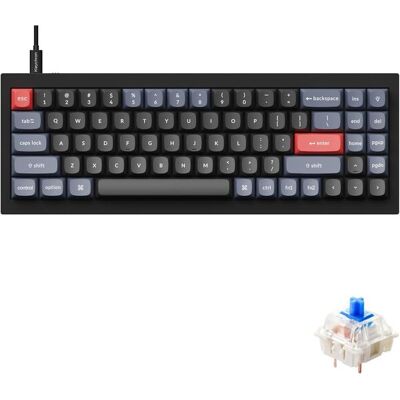 Keychron Q7 70% -mekaaninen pelinäppäimistö, Gateron G Pro Red, Carbon Black Keychron Q7 70% -mekaaninen pelinäppäimistö, Gateron G Pro Red, Carbon Black