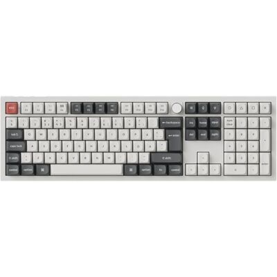 Keychron Q6 Ultra 8K -langaton mekaaninen pelinäppäimistö, Silk POM Red, valkoinen Keychron Q6 Ultra 8K -langaton mekaaninen pelinäppäimistö, Silk POM Red, valkoinen