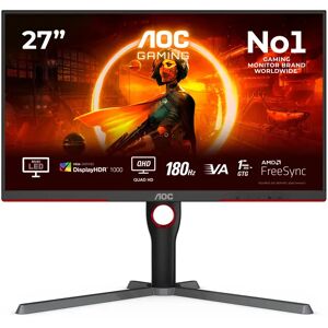 AOC Q27G3XMN/BK 27" QHD, VA -pelinäyttö, Mini LED AOC Q27G3XMN/BK 27" QHD, VA -pelinäyttö, Mini LED
