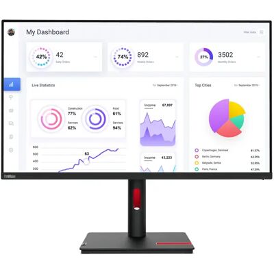 Lenovo ThinkVision T32p-30 31.5" 4K UHD, IPS -näyttö, USB-C hub Lenovo ThinkVision T32p-30 31.5" 4K UHD, IPS -näyttö, USB-C hub