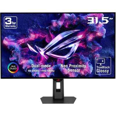 ASUS ROG Strix OLED XG32UCWMG 31.5" 4K UHD, WOLED, 240Hz, HDR -pelinäyttö, USB-C hub ASUS ROG Strix OLED XG32UCWMG 31.5" 4K UHD, WOLED, 240Hz, HDR -pelinäyttö, USB-C hub