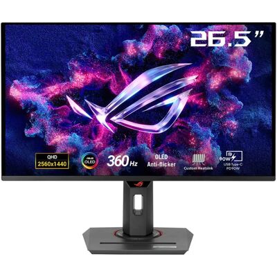 ASUS ROG Strix XG27ACDNG 26.5" QHD, QD-OLED, USB-C hub, 360Hz -pelinäyttö ASUS ROG Strix XG27ACDNG 26.5" QHD, QD-OLED, USB-C hub, 360Hz -pelinäyttö