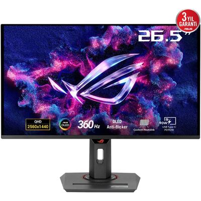 ASUS ROG Strix XG27ACDNG 26.5" QHD, QD-OLED, USB-C hub, 360Hz -pelinäyttö ASUS ROG Strix XG27ACDNG 26.5" QHD, QD-OLED, USB-C hub, 360Hz -pelinäyttö