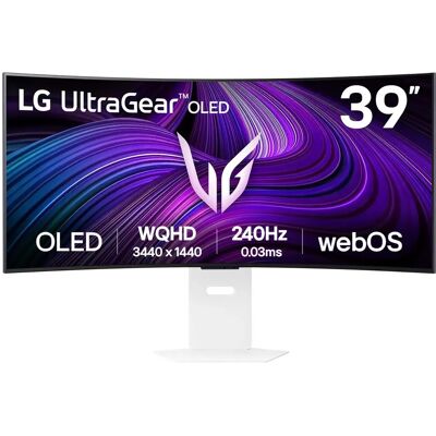 LG UltraGear 39GX90SA-W 39" UWQHD, OLED -kaareva pelinäyttö, USB-C hub LG UltraGear 39GX90SA-W 39" UWQHD, OLED -kaareva pelinäyttö, USB-C hub