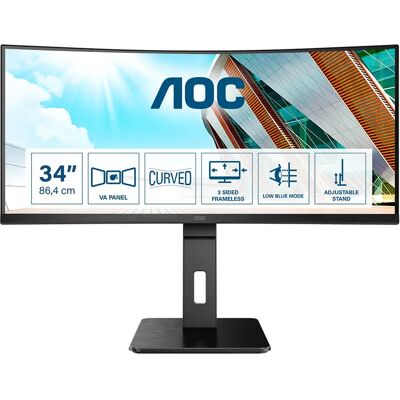 AOC CU34P2A 34" UWQHD, VA -kaareva näyttö AOC CU34P2A 34" UWQHD, VA -kaareva näyttö