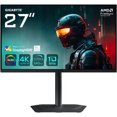 GIGABYTE MO27U2 27" 4K UHD, QD-OLED 240Hz -pelinäyttö, USB-C hub GIGABYTE MO27U2 27" 4K UHD, QD-OLED 240Hz -pelinäyttö, USB-C hub