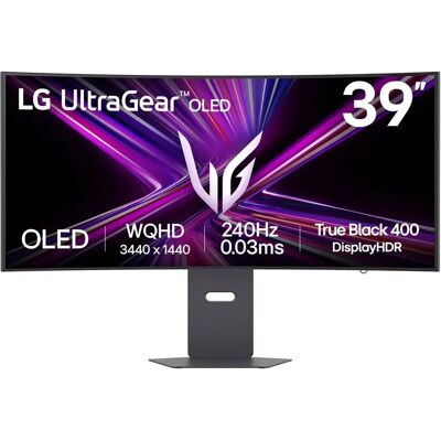 LG UltraGear 39GX900A-B 39" WQHD, OLED, 240Hz, USB-C hub -kaareva pelinäyttö LG UltraGear 39GX900A-B 39" WQHD, OLED, 240Hz, USB-C hub -kaareva pelinäyttö