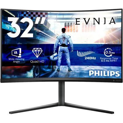 Philips Evnia 32M2C5500W/00 32" QHD, VA, 240Hz -kaareva pelinäyttö Philips Evnia 32M2C5500W/00 32" QHD, VA, 240Hz -kaareva pelinäyttö
