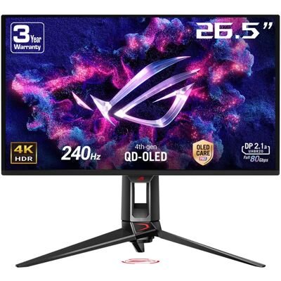 ASUS ROG Swift OLED PG27UCDM 27" 4K UHD, OLED 240Hz -pelinäyttö, USB-C hub ASUS ROG Swift OLED PG27UCDM 27" 4K UHD, OLED 240Hz -pelinäyttö, USB-C hub