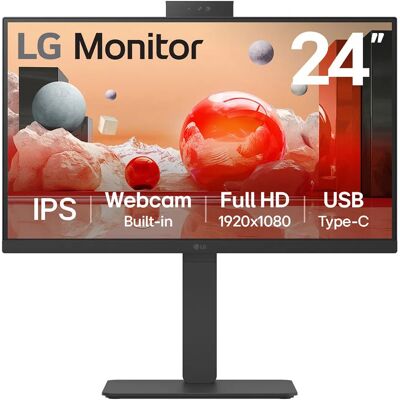 LG 24BA850-B 24" Full HD, IPS, verkkokamera, USB-C 90W PD, Ethernet -näyttö LG 24BA850-B 24" Full HD, IPS, verkkokamera, USB-C 90W PD, Ethernet -näyttö