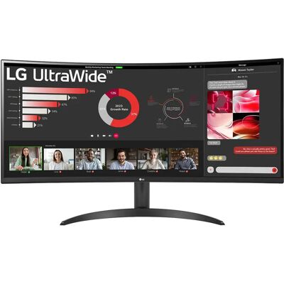 LG UltraWide 34WR50QK-B 34" UWQHD, VA -kaareva näyttö LG UltraWide 34WR50QK-B 34" UWQHD, VA -kaareva näyttö