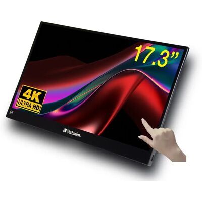 Verbatim PMT-17-4K 17.3" 4K UHD, IPS -kannettava kosketusnäyttö, USB-C hub, HDR Verbatim PMT-17-4K 17.3" 4K UHD, IPS -kannettava kosketusnäyttö, USB-C hub, HDR