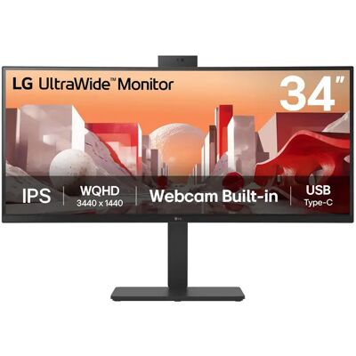 LG UltraWide 34BA85QE-B 34" UWQHD, IPS -kaareva näyttö, webkamera ja USB-C hub LG UltraWide 34BA85QE-B 34" UWQHD, IPS -kaareva näyttö, webkamera ja USB-C hub