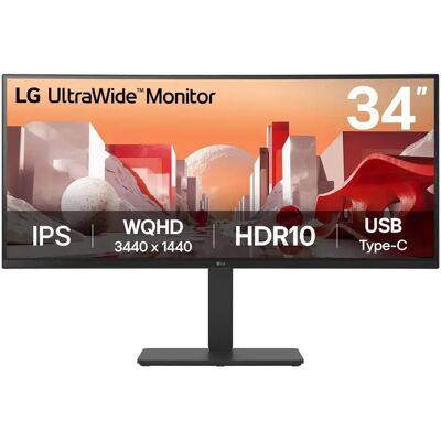 LG 34BA75QE-B 34" UWQHD, IPS -kaareva näyttö, USB-C hub, KVM-kytkin LG 34BA75QE-B 34" UWQHD, IPS -kaareva näyttö, USB-C hub, KVM-kytkin