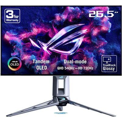 ASUS ROG Swift OLED PG27AQWP-W 27" QHD, OLED, HDR, 540Hz -pelinäyttö ASUS ROG Swift OLED PG27AQWP-W 27" QHD, OLED, HDR, 540Hz -pelinäyttö