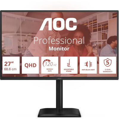 AOC Q27E4U 27" QHD, IPS -näyttö AOC Q27E4U 27" QHD, IPS -näyttö