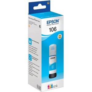 Epson 106 EcoTank -mustepullo, 70 ml, syaani Epson 106 EcoTank -mustepullo, 70 ml, syaani