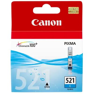 Canon CLI-521C-mustekasetti, 9 ml, syaani Canon CLI-521C-mustekasetti, 9 ml, syaani