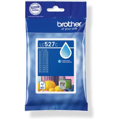 Brother LC527C -mustekasetti, 50 ml, syaani Brother LC527C -mustekasetti, 50 ml, syaani