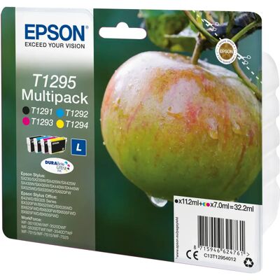 Epson T1295-mustekasettipakkaus, monivärinen Epson T1295-mustekasettipakkaus, monivärinen
