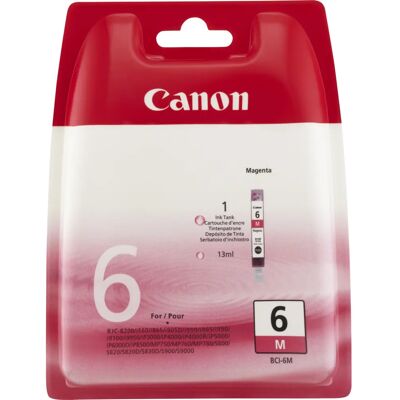 Canon BCI-6M-mustekasetti, 13 ml, magenta Canon BCI-6M-mustekasetti, 13 ml, magenta