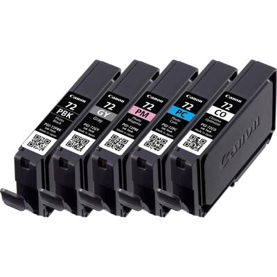 Canon PGI-72 -mustekasettipakkaus, monivärinen, 5 kpl Canon PGI-72 -mustekasettipakkaus, monivärinen, 5 kpl