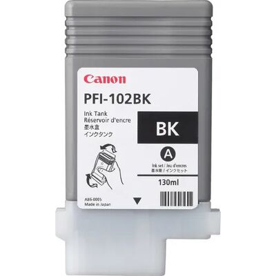 Canon PFI-102BK-mustekasetti, 130 ml, musta Canon PFI-102BK-mustekasetti, 130 ml, musta