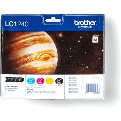 Brother LC1240VALBP-mustekasettipakkaus, musta, syaani, magenta, keltainen, 4 kpl Brother LC1240VALBP-mustekasettipakkaus, musta, syaani, magenta, keltainen, 4 kpl