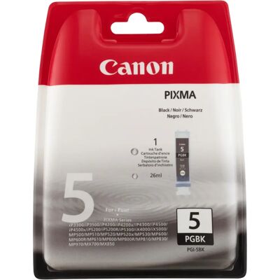 Canon PGI-5BK -mustekasetti, 26 ml, musta Canon PGI-5BK -mustekasetti, 26 ml, musta